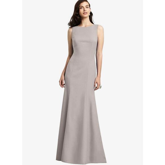 Dessy Collection Dresses & Skirts - NWT Dessy Collection Vivian Diamond Open Back Sleeveless Dress Charcoal Sz 18